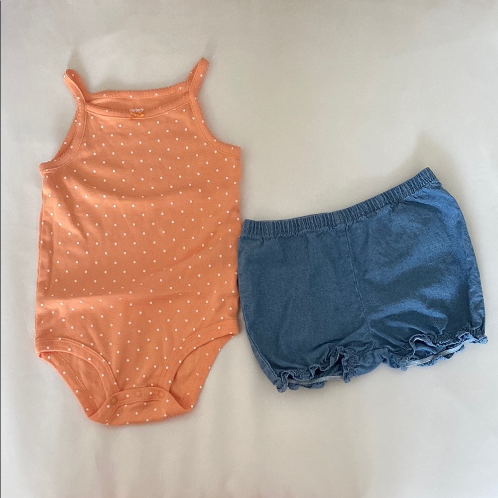 Carter's Orange and Blue Diaper Cover Set